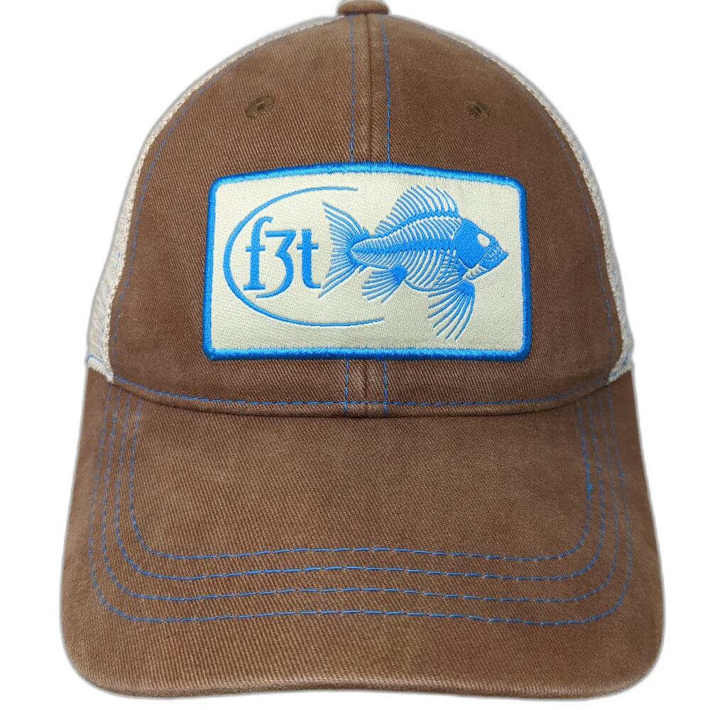 Costa Baseball Cap Brown One Size f3t Fly Fishing Film Tour Mesh Strapback Hat